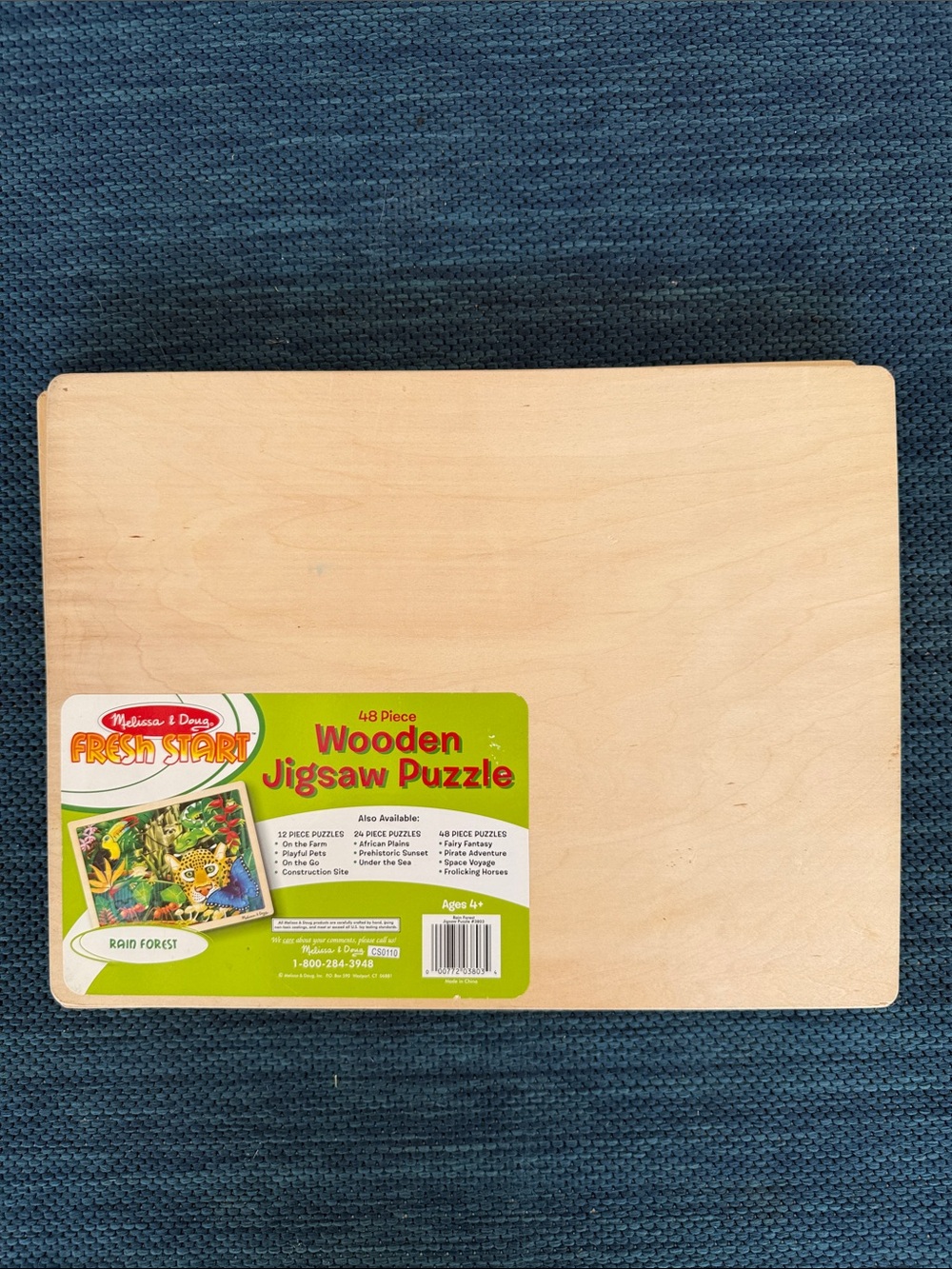 Melissa & Doug Wooden Jigsaw Puzzles - Pirate & Rainforest - Picture 8 of 9